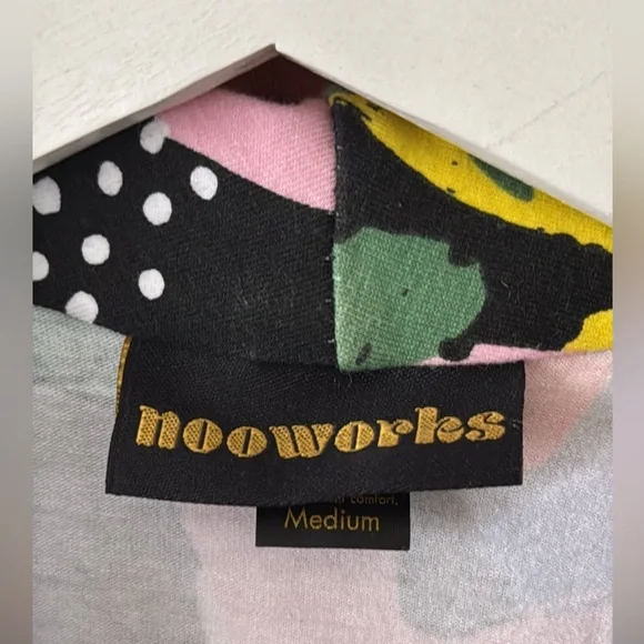 Nooworks Multicolor Abstract Magic Party Jumpsuit. Art by Ashley Mary. Medium. - Picture 15 of 16